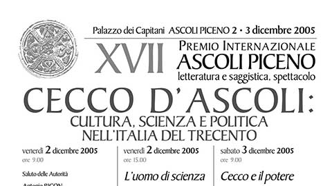 Cecco D’Ascoli: Cultura, Scienza E Politica nell’Italia Del Trecento
