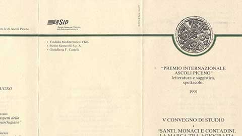 Santi, Monaci e contadini. La marca tra agiografia e folklore