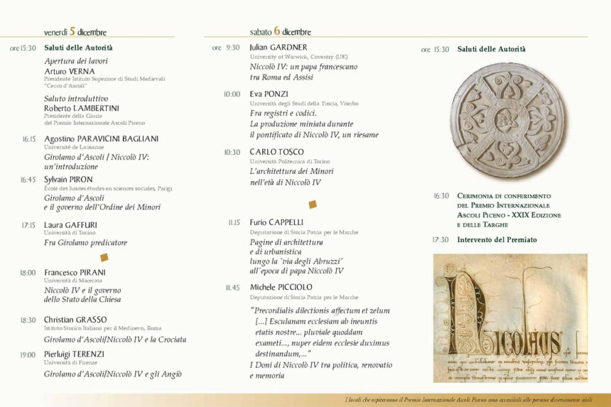 Brochure Programma Premio Internazionale Città di Ascoli 2025