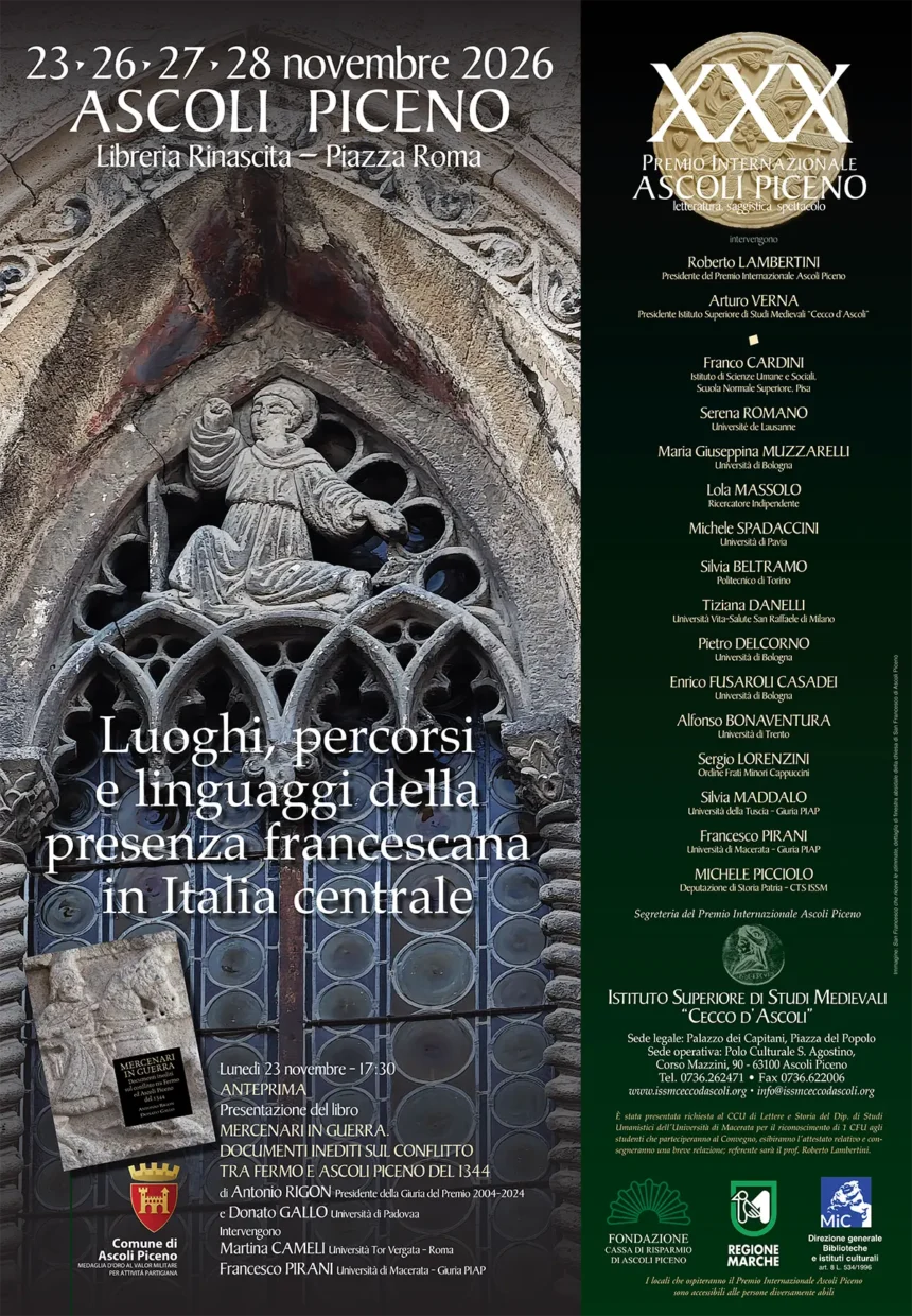 Locandina Premio Internazionale Città di Ascoli 2026